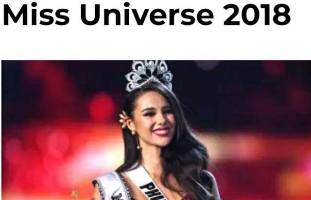 สื่อนอกยกย่อง "Catriona Gray" ชาว ปินอย รอต้อนรับ Miss Universe 2018