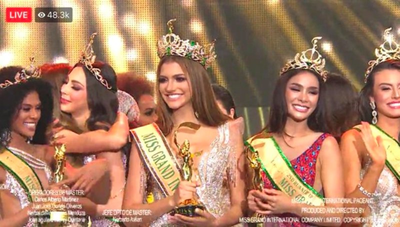 มิสเวเนซูเอล่า คว้ามง #MissGrandInternational 2019 ส่วนรองอันดับหนึ่งมิสเม็กซิโก  รองอันดับสอง มิสไทยแลนด์ โกโก้ อารยะ