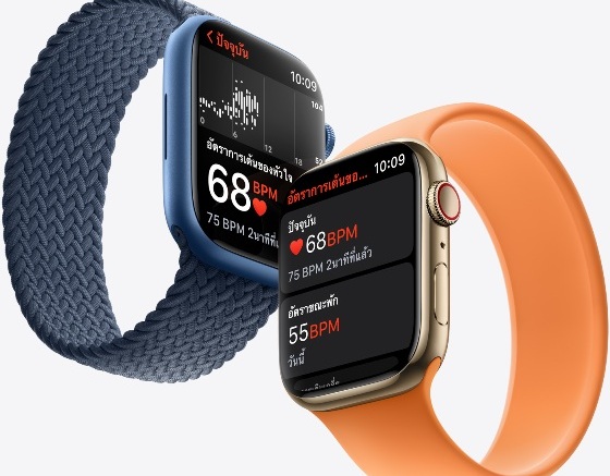 apple watch series 7 ราคา ตอบโจทย์ พฤติกรรมคนรักสุขภาพ เหมือนมี หมอประจำบ้าน อยู่บนข้อมือ apple watch series 7 เข้าไทย และ จองได้ทันที 