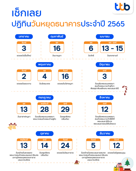 Thailand Bank holiday 2022